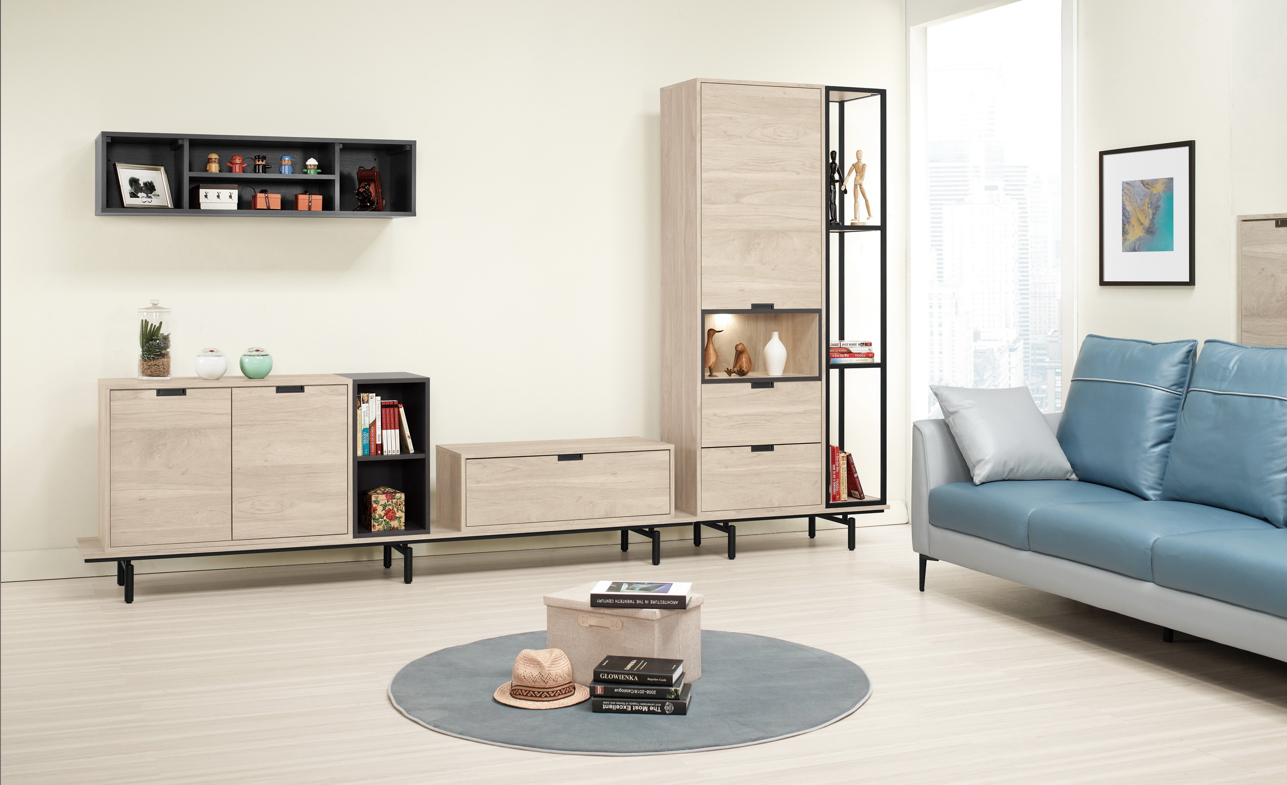 達里歐11尺組合L櫃