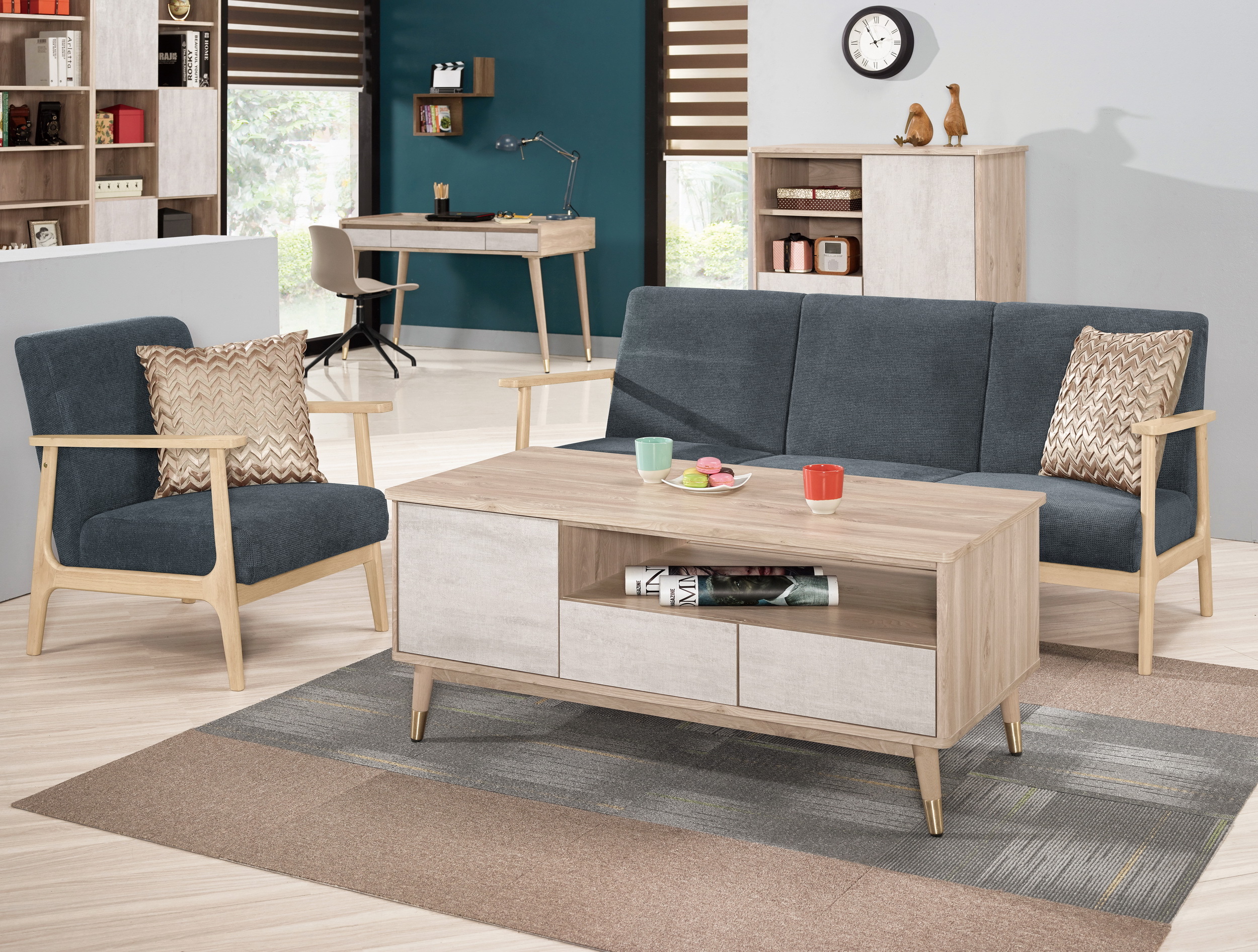 納維斯4尺大茶几