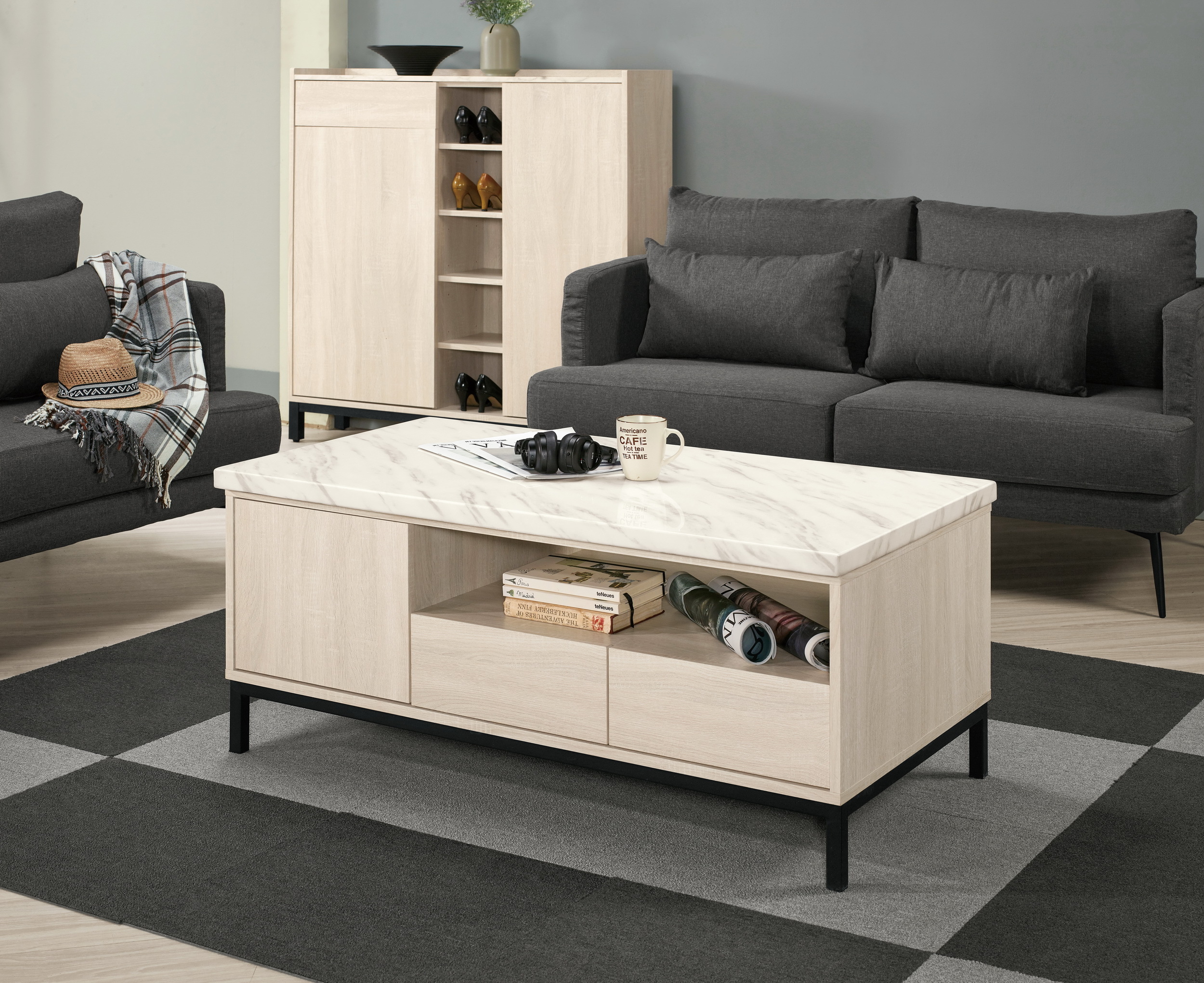 丹妮拉4尺原石大茶几