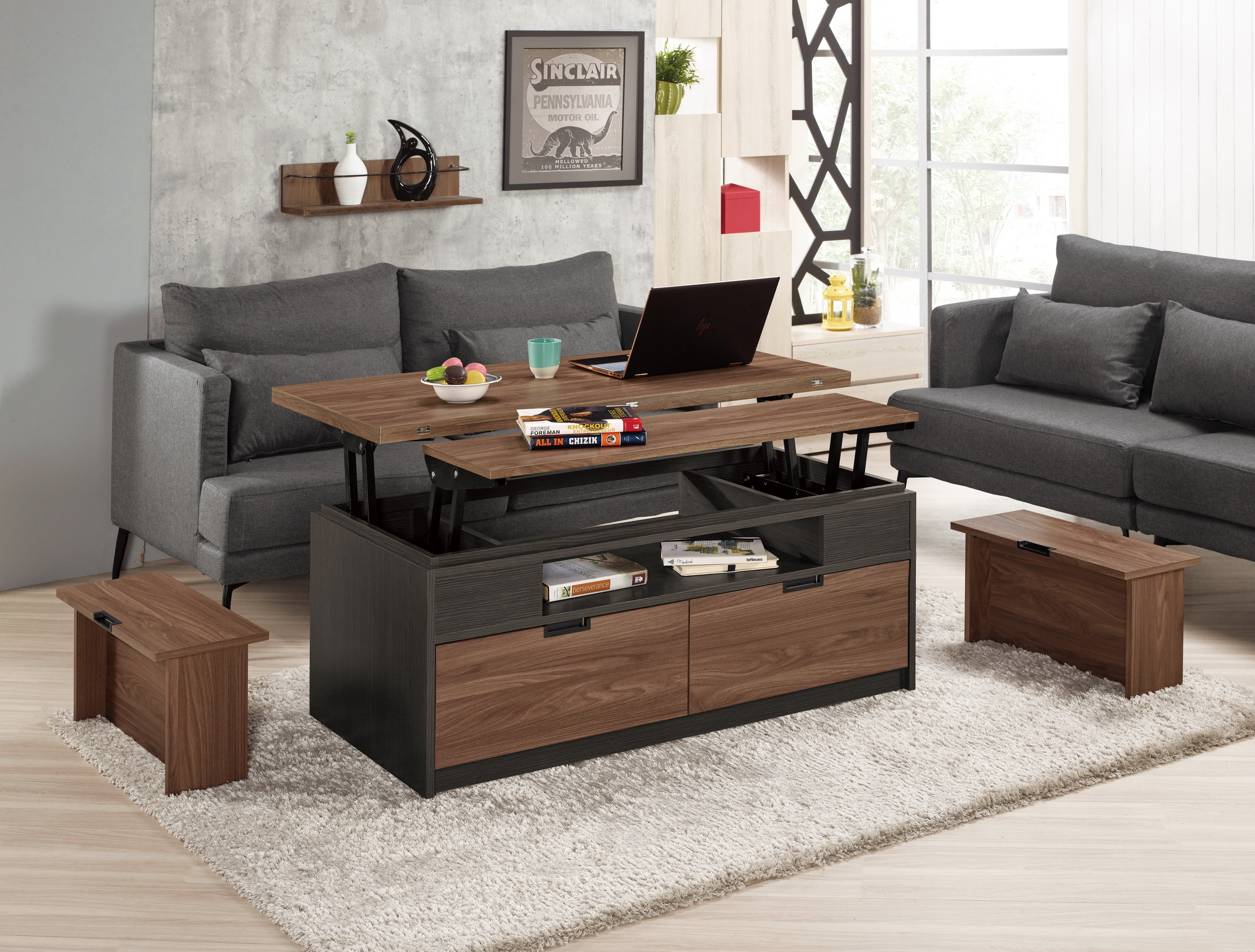 諾艾爾4X4尺多功能大茶几