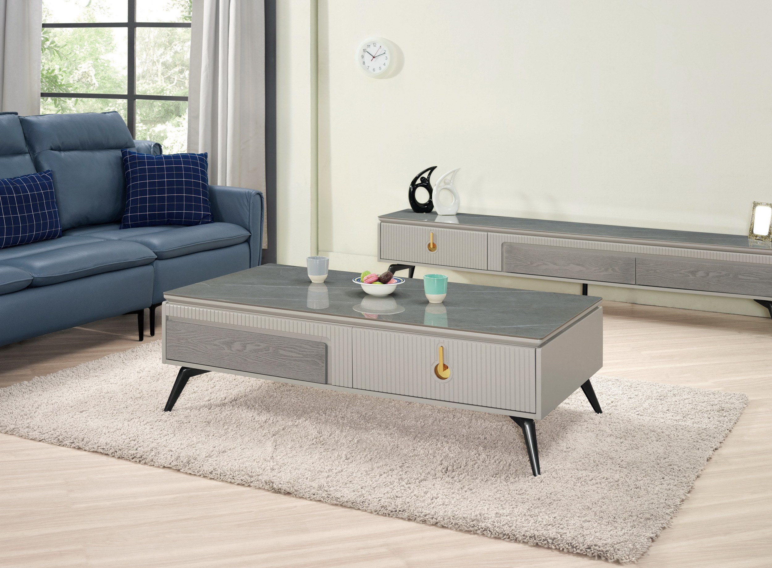 艾伯特4.3尺岩板大茶几