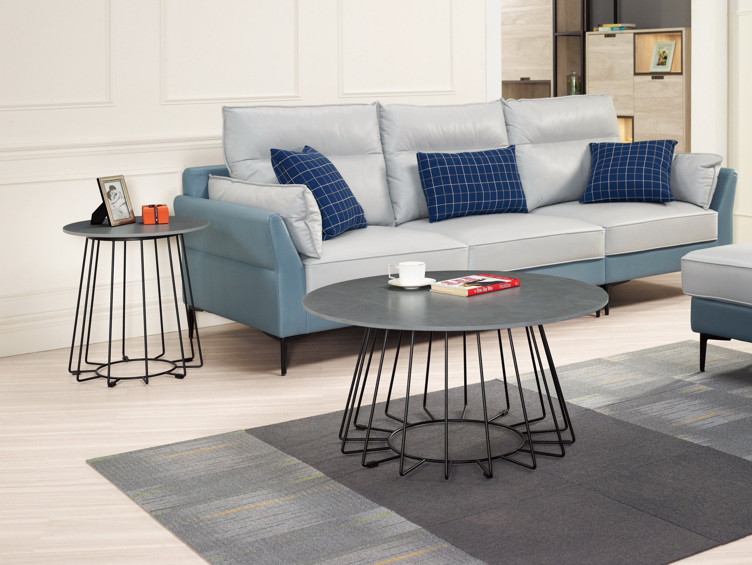 艾德溫3尺岩板大圓几