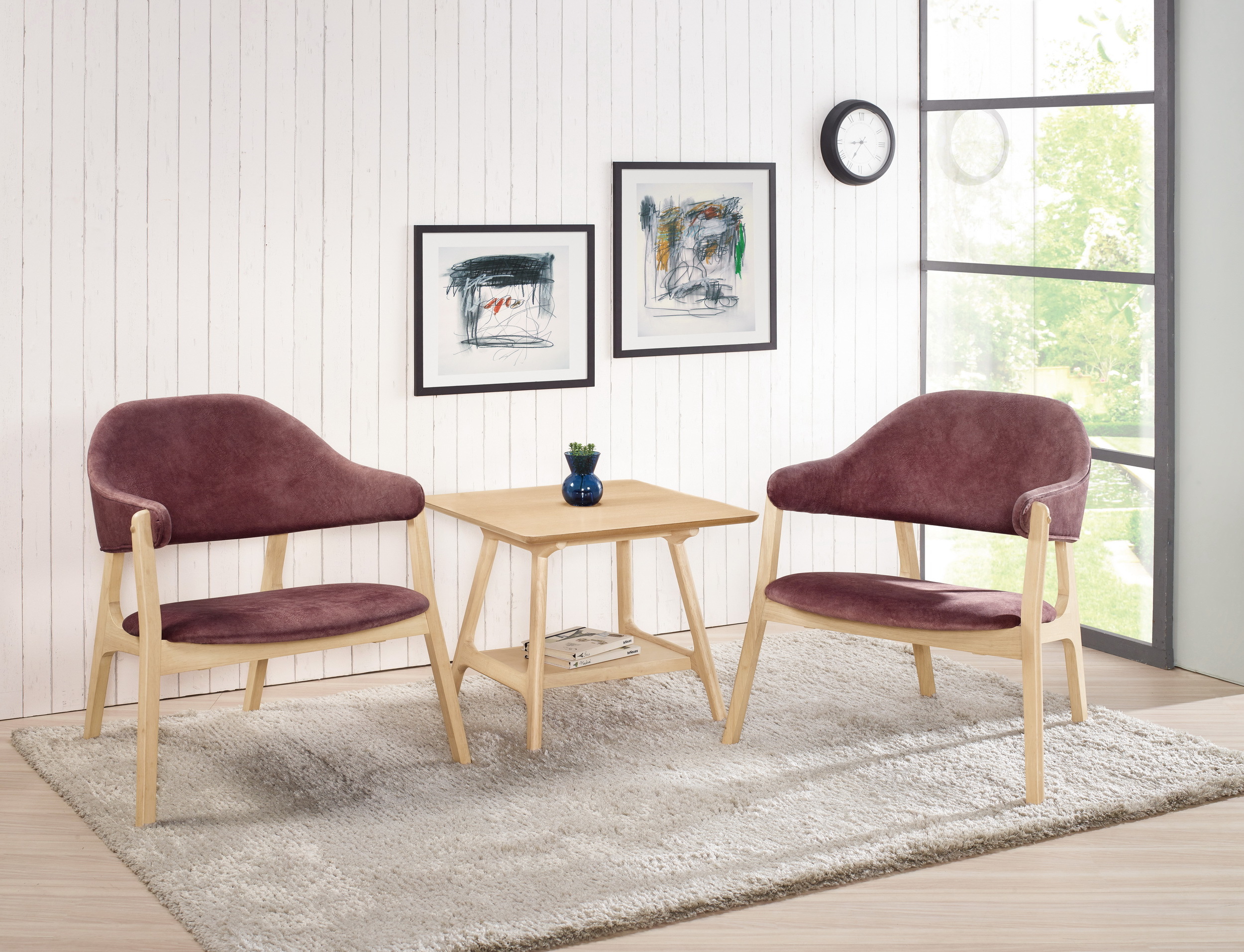 埃芝拉休閒椅(洗白色)