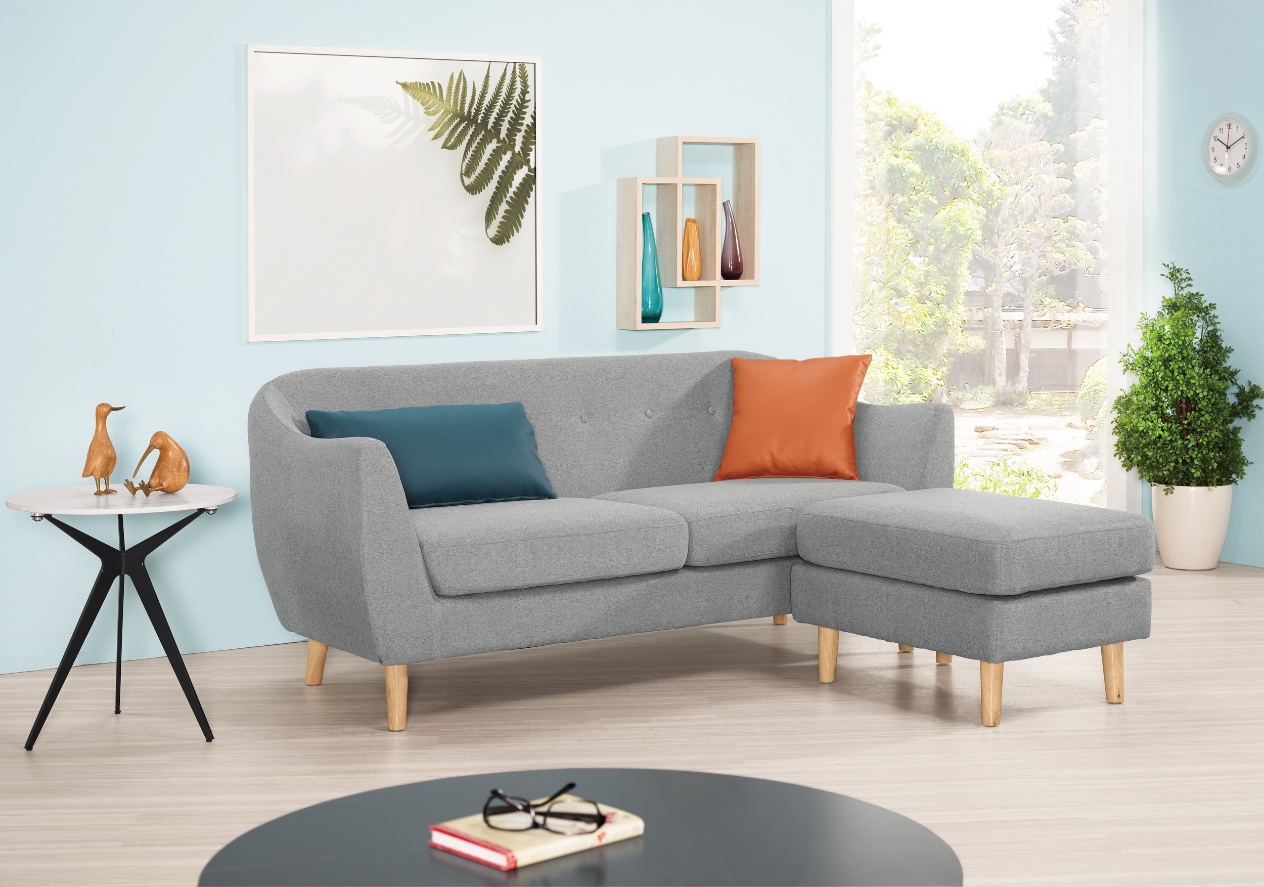 凱文L型沙發組(全組)