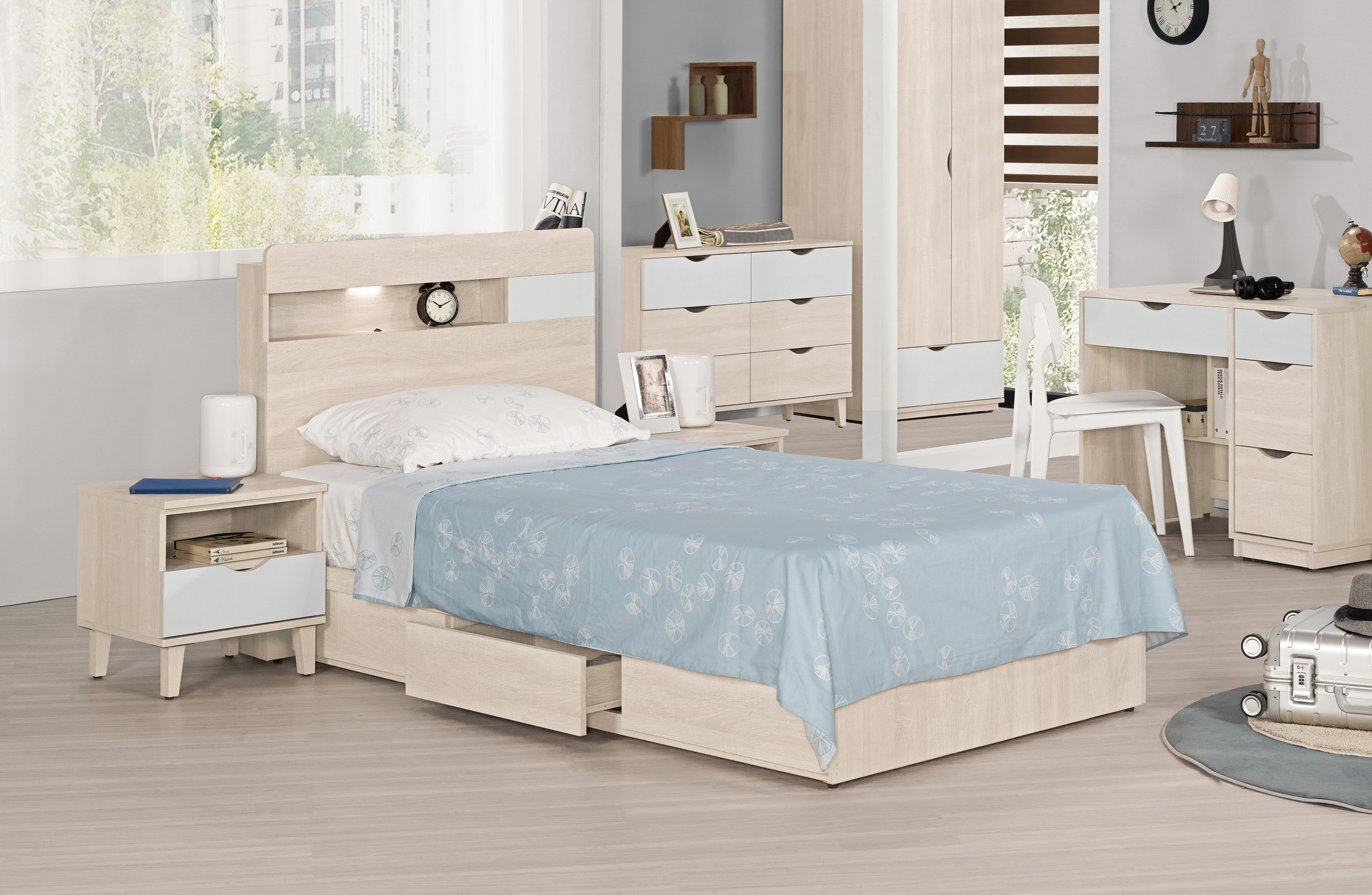 納特3.5尺床頭片