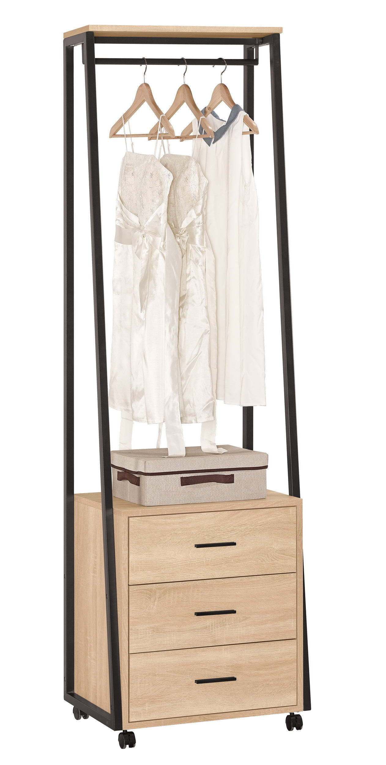 艾麗斯2尺活動三抽衣櫥