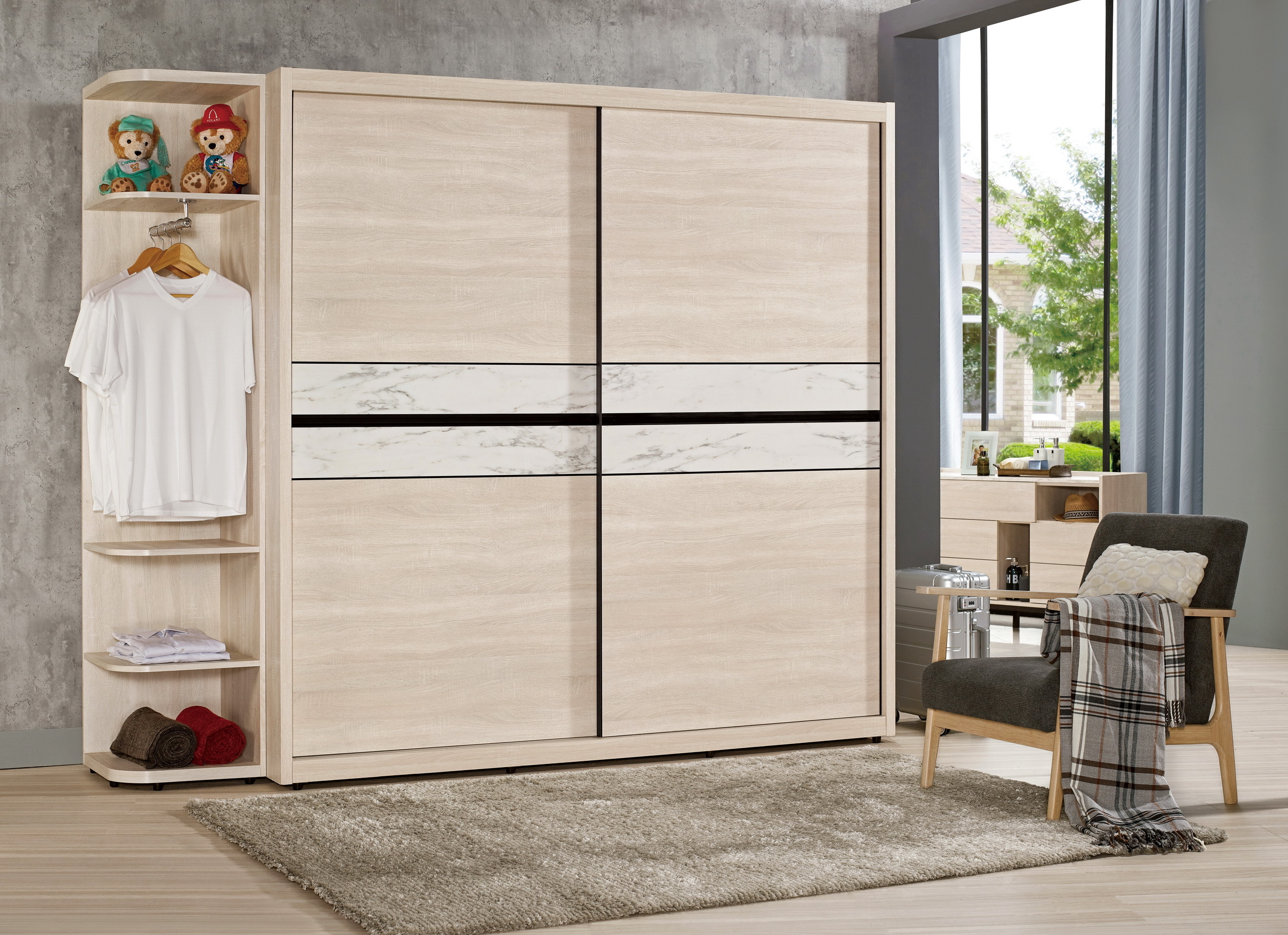 丹妮拉6尺拉門衣櫥