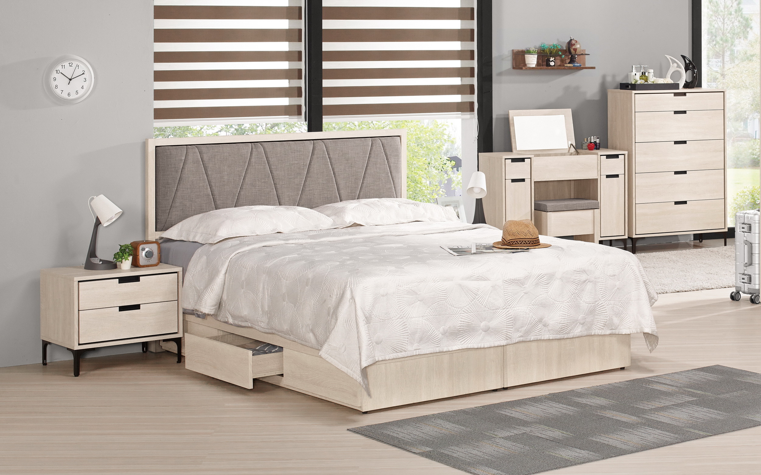 昆提斯6尺雙人床