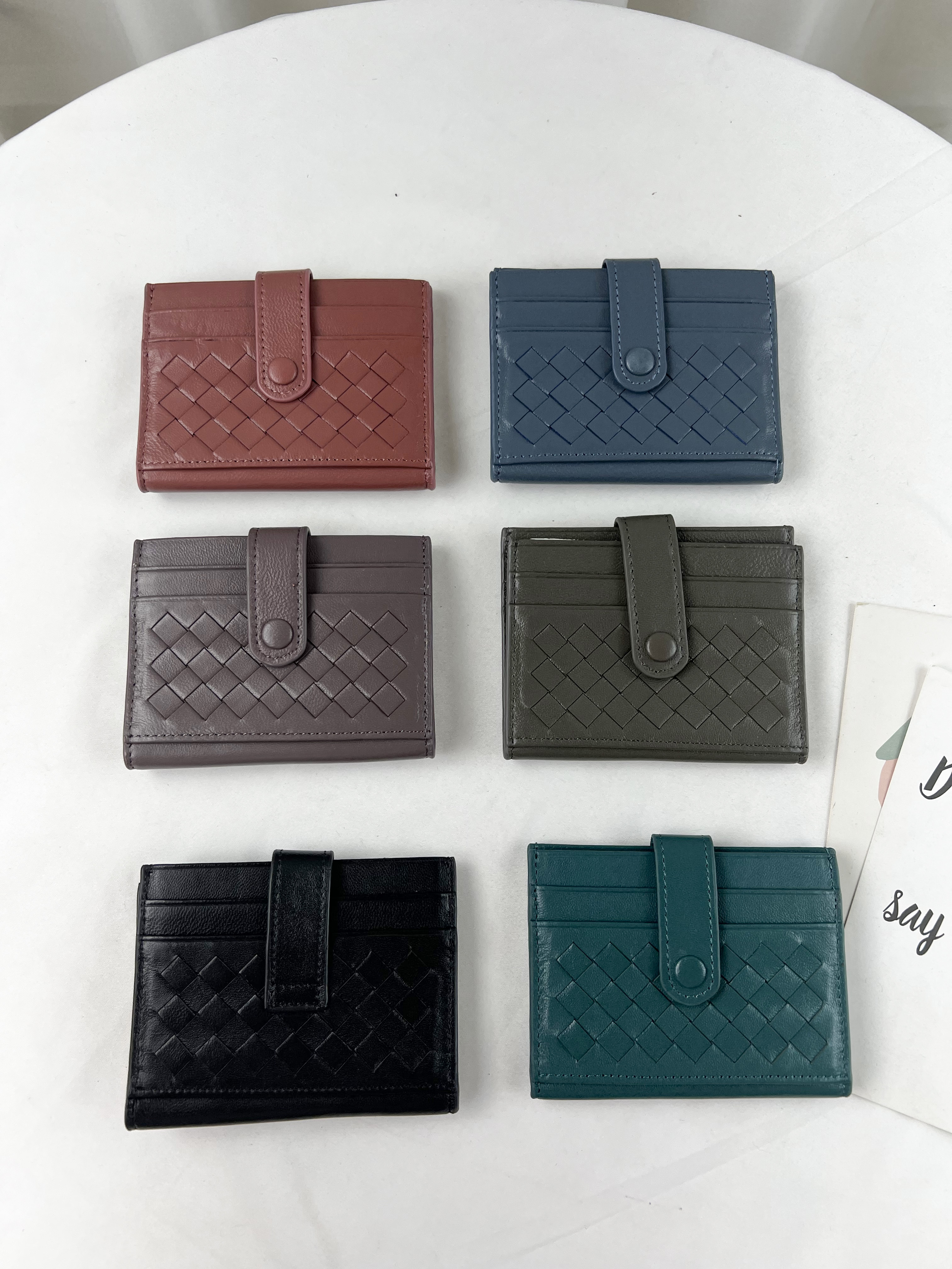 編織牛皮卡夾 / 卡包 #2201