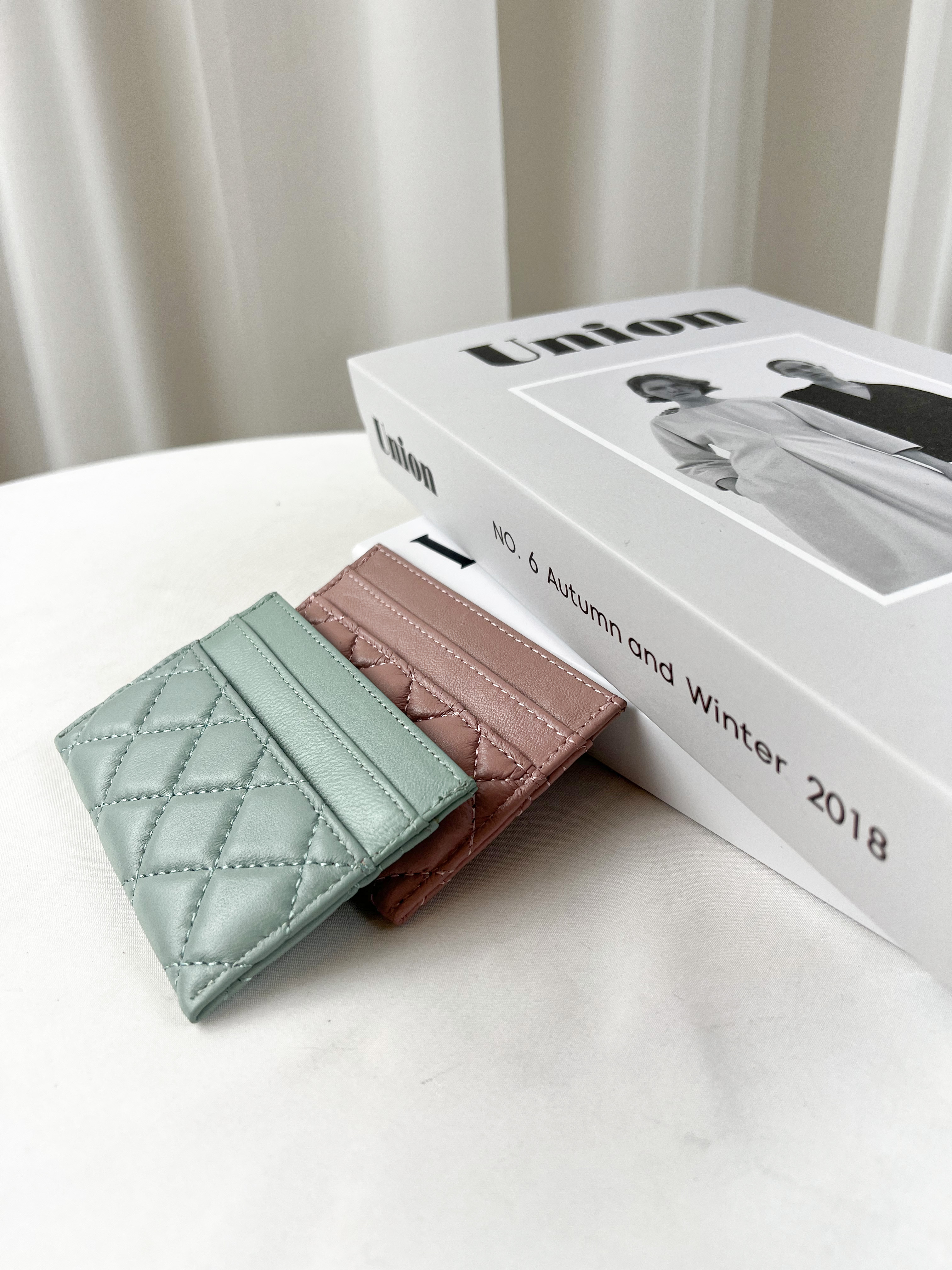 菱格紋羊皮卡夾 / 卡包 #3023