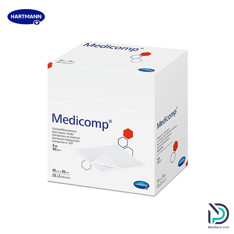 Medicomp 無紡紗布 4 層  25x 2片/包
