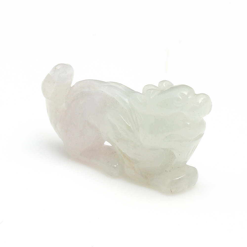 【雅紅珠寶】畫龍點睛天然春帶彩翡翠玉墜項鍊-十二生肖-龍-A0101