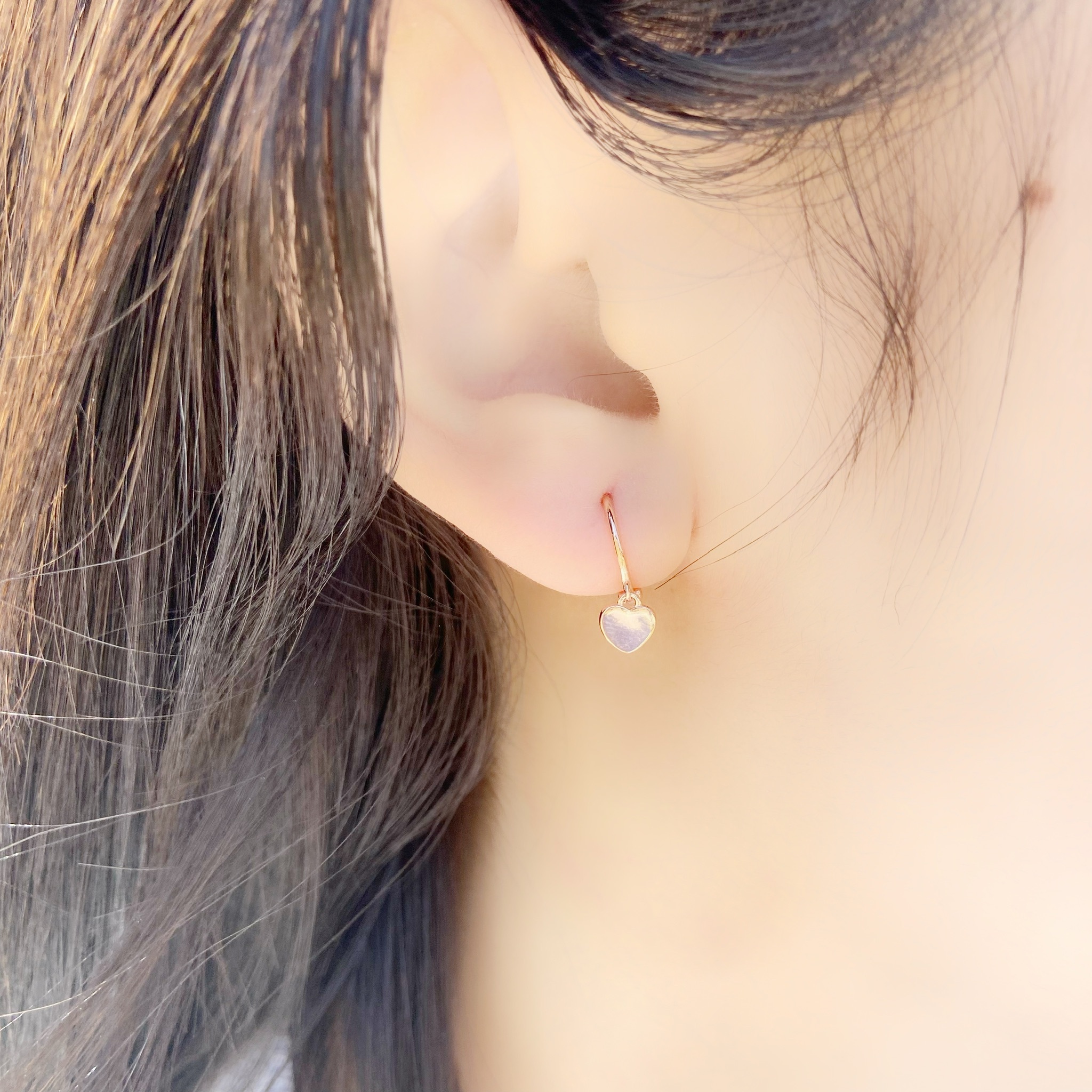 | 925純銀・白金・ 玫瑰金 | 心心巡演耳環 (銀/玫瑰金) | EA0508 |