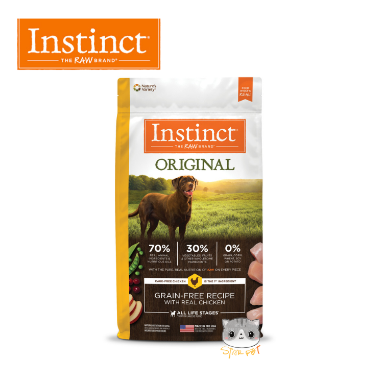 Instinct Grain Free Dry Dog Food - Cage Free Chicken 22.5lb