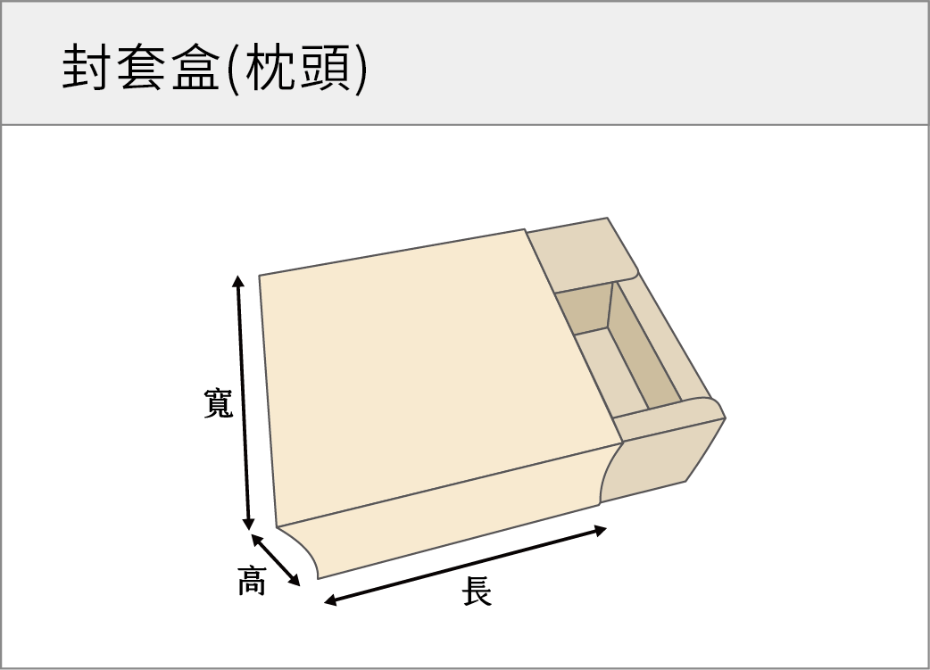封套盒(枕頭)