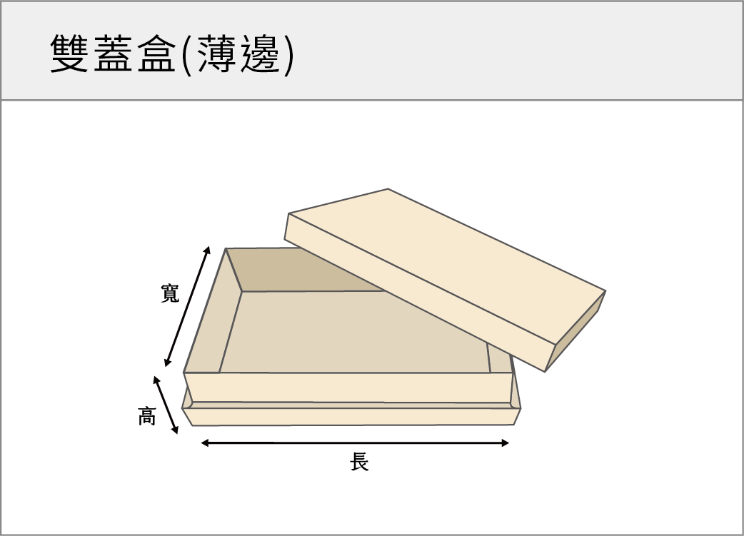 雙蓋盒(薄邊)