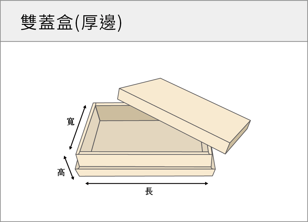 雙蓋盒(厚邊)