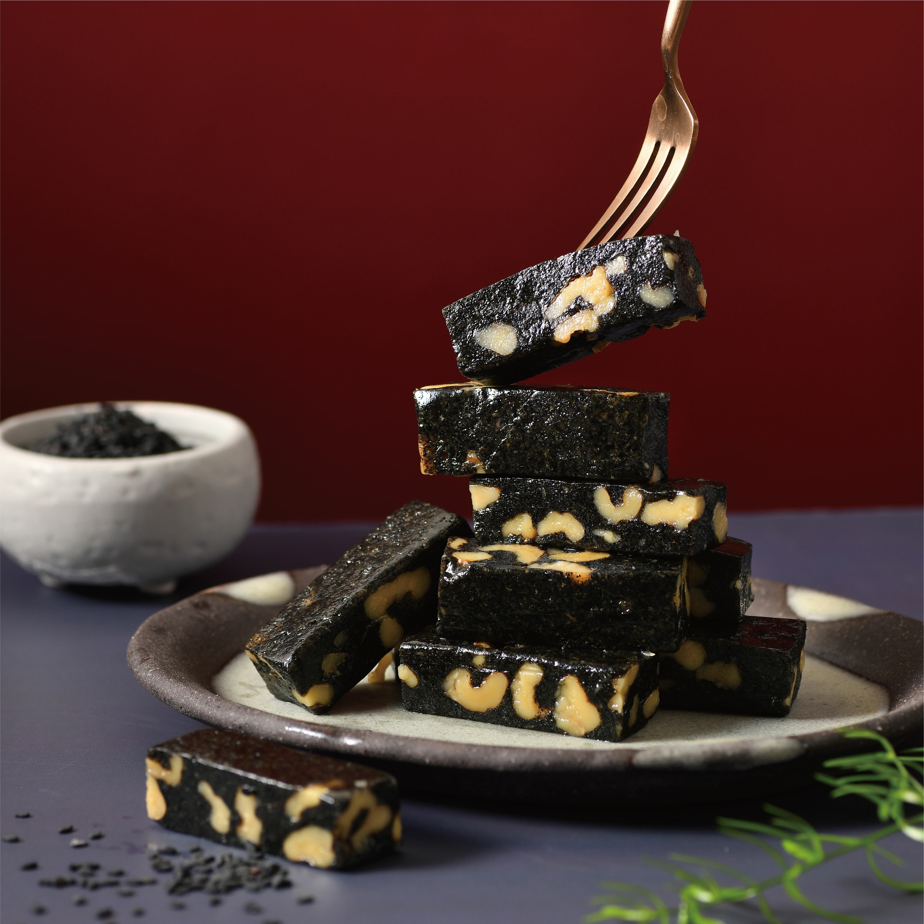 [B08-芝麻] 菓然雙喜禮盒- 堅果塔10入+芝麻核桃糕200g