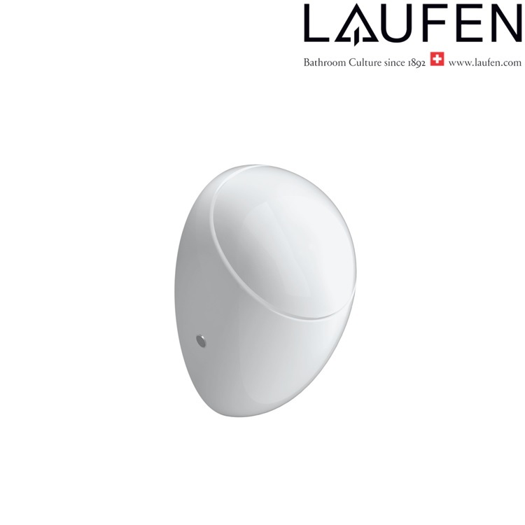 Laufen "Alessi One" 8.4097.1.400.000.1 + 8.9497.1.000.000.1 Siphonic Urinal with Cover (LCC)