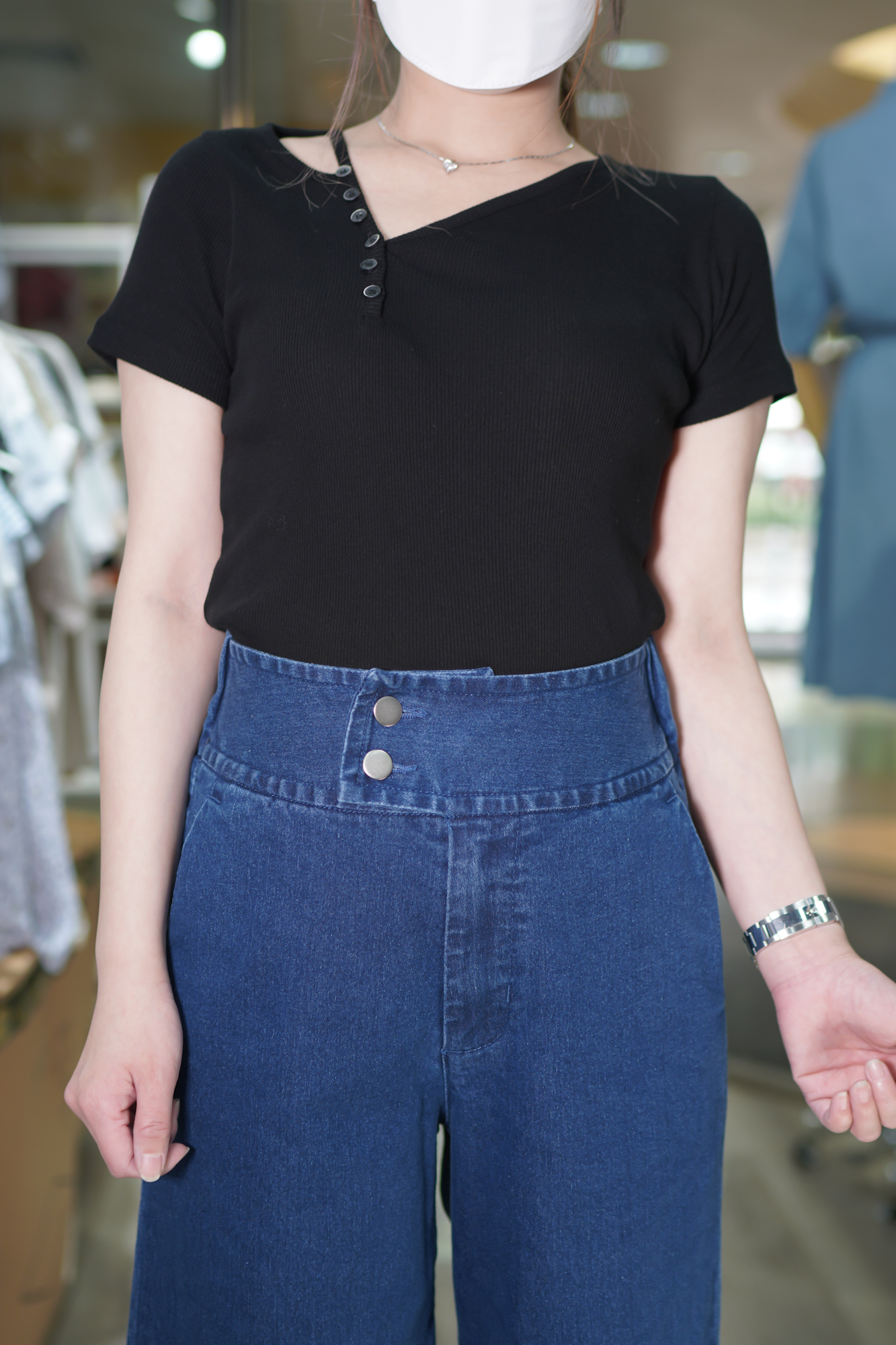 側鈕款上衣(12489)