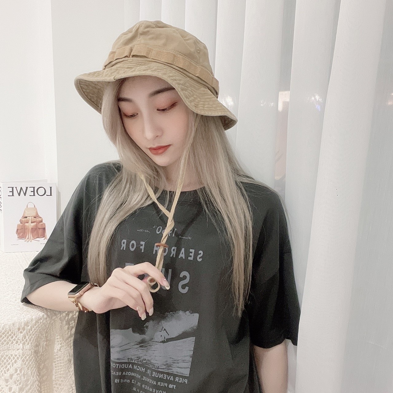 機能工裝雙面奔尼帽/兩色/魚夫帽/工裝帽