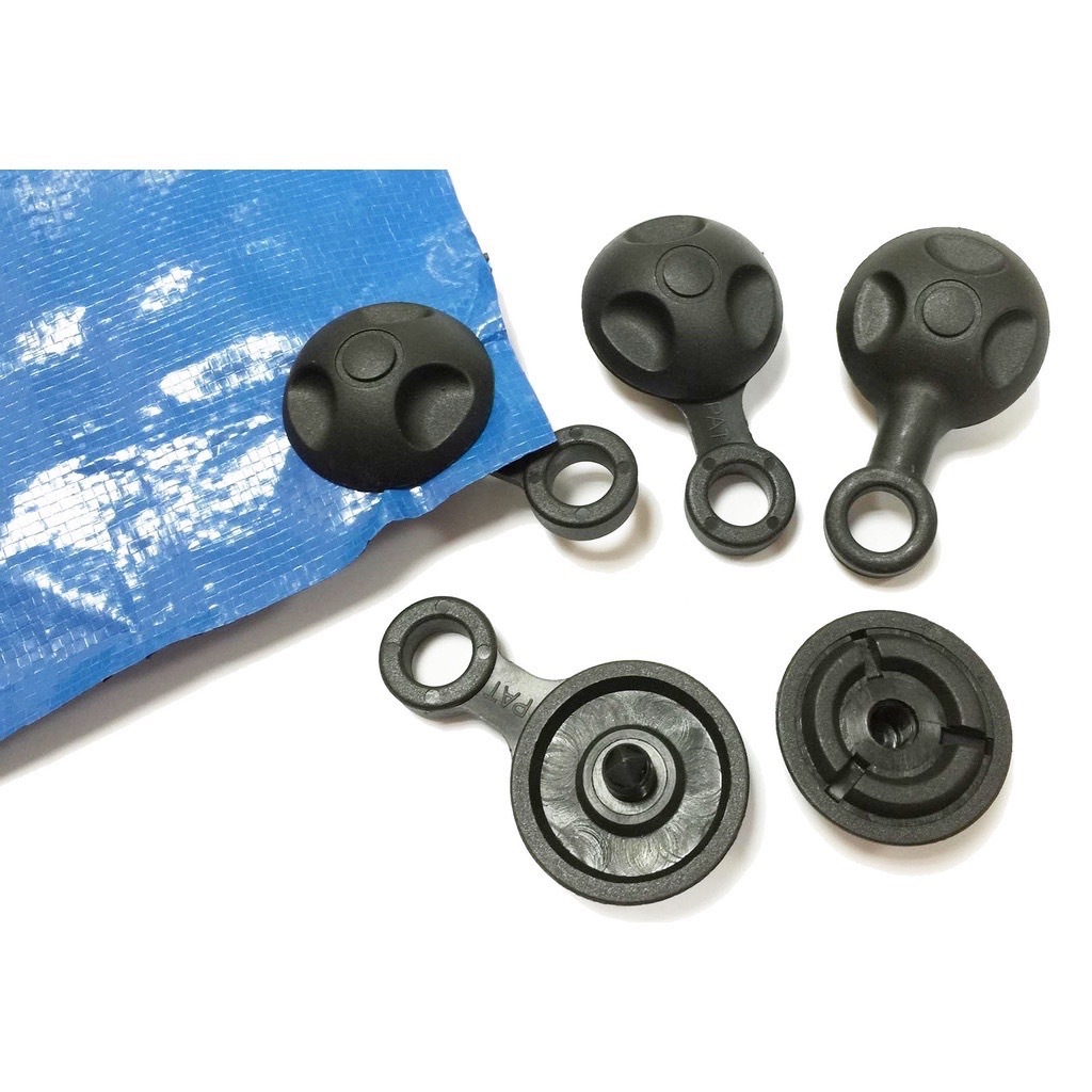 帆布眼扣 天幕 地布 孔洞 雞眼扣 加拉繩 四入 黑色 台灣 扣環 露營