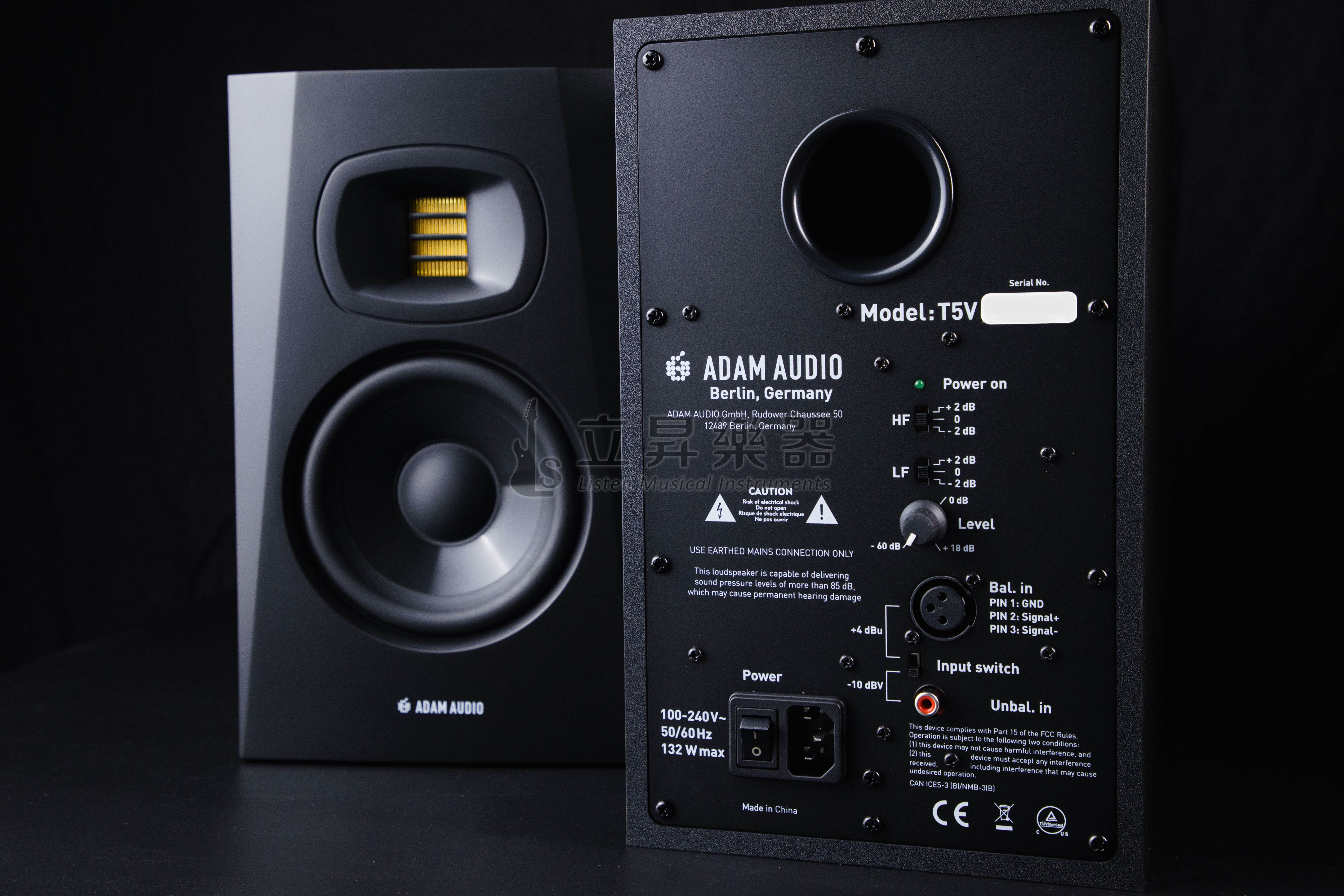 監聽喇叭 Adam Audio T5V Studio Monitor 5吋監聽喇叭 第 4 張圖片｜三峽錄音 / 音響