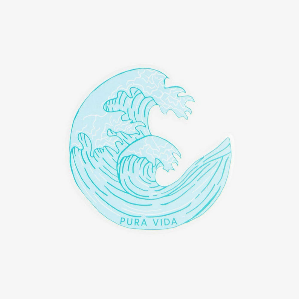 Pura Vida 美國品牌 PURA VIDA CRASHING WAVES 海浪貼紙
