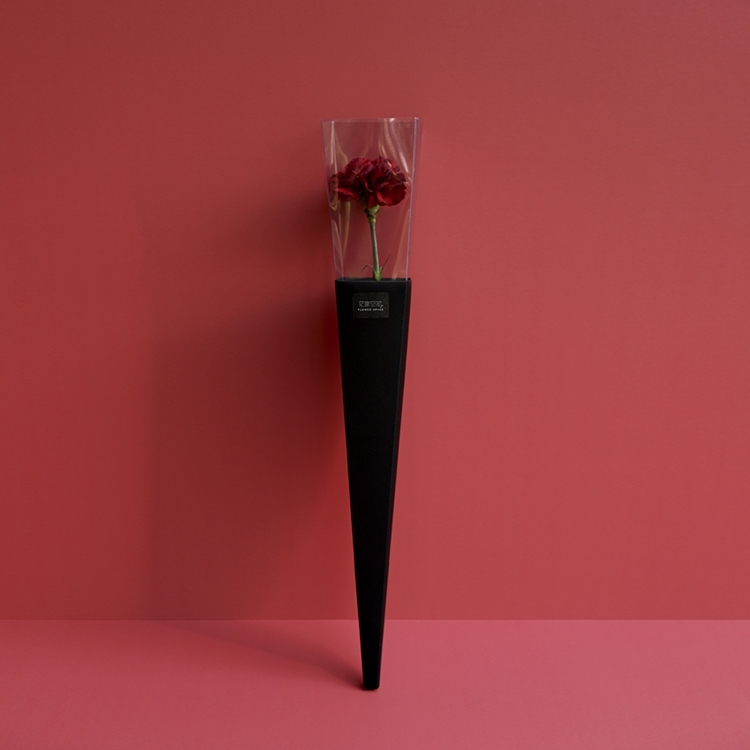 單朵酒紅康乃馨 - 母親節花盒