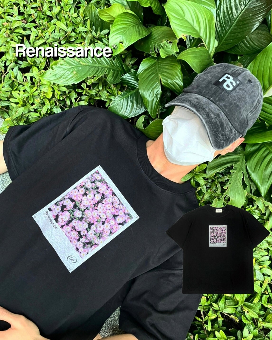 RENAISSANCE 雛菊 小花 拍立得 相片T 花卉 短袖 “ DAISY POLARIOD TEE “