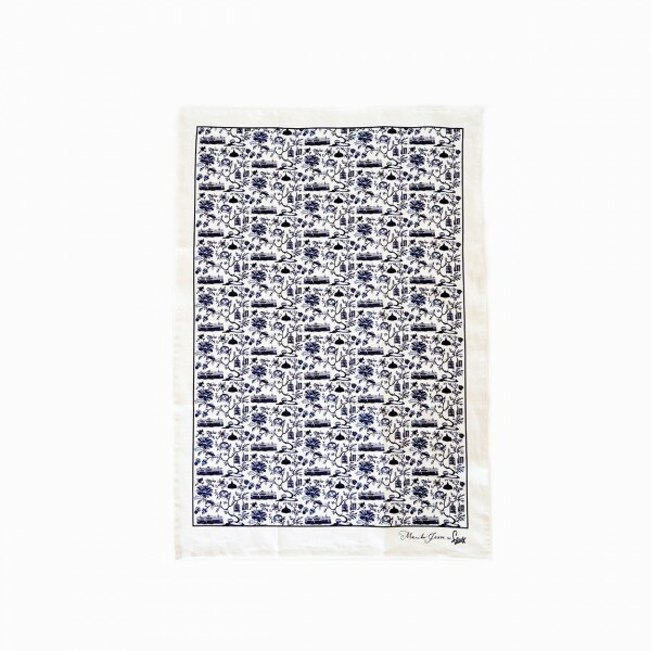 FAUX X MARIKO JESSE hong kong toile  collection - linen tea towel