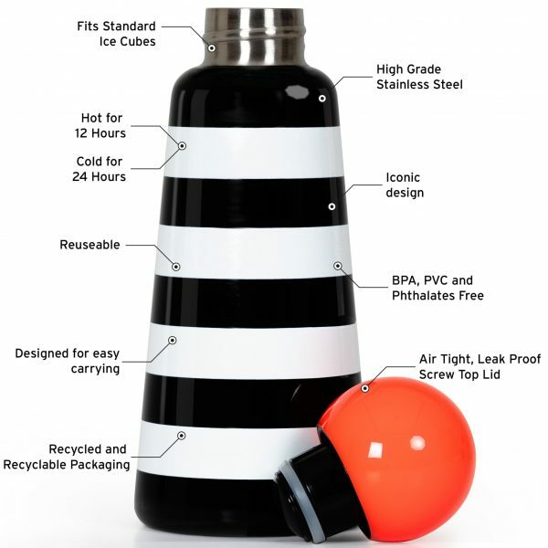 弁当箱・水筒 LUND Skittle Bottle Stripes 500ml Skittle Bottle Original 500ml - Stripes & Coral | Lund