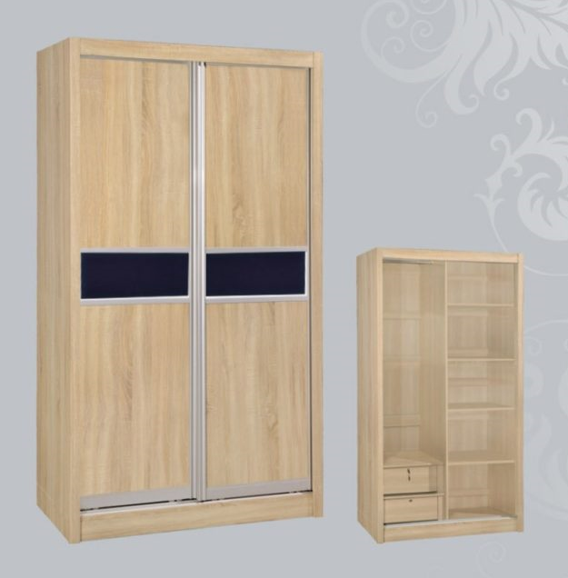 WP-03-BW系列 白橡木色/布紋趟門衣櫃