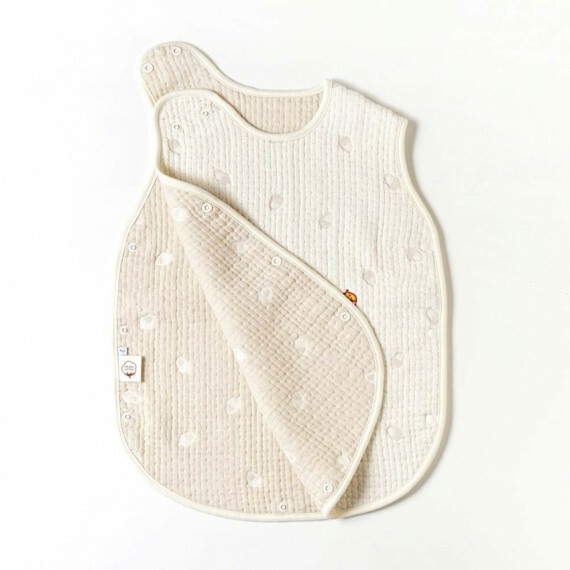 日本製 Hoppetta guri 有機棉6重紗睡袋 嬰童版0-3歲