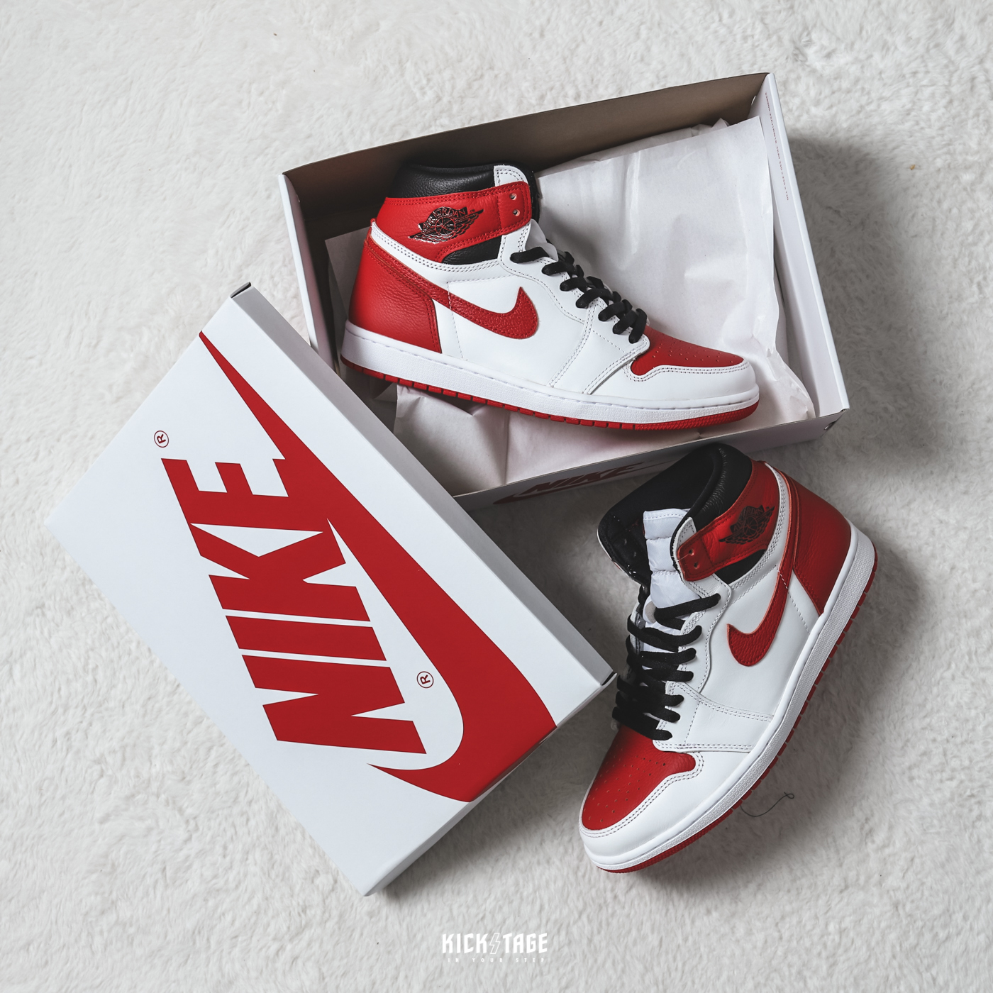 NIKE AIR JORDAN 1 RETRO HIGH OG HERITAGE 白紅黑高筒AJ1【555