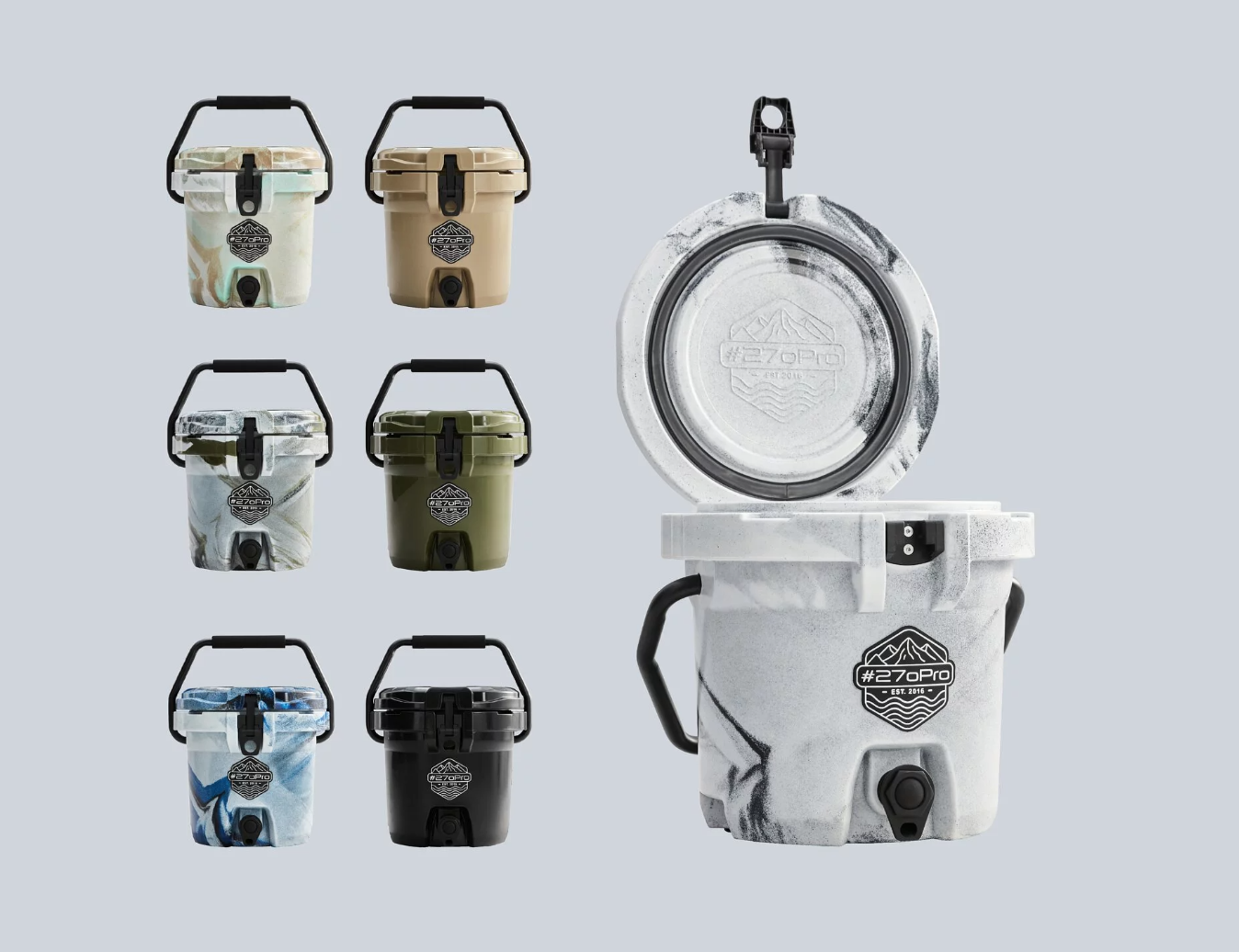 ※ #270Pro 風格保冰桶 EASY-GRIP 2.5GAL