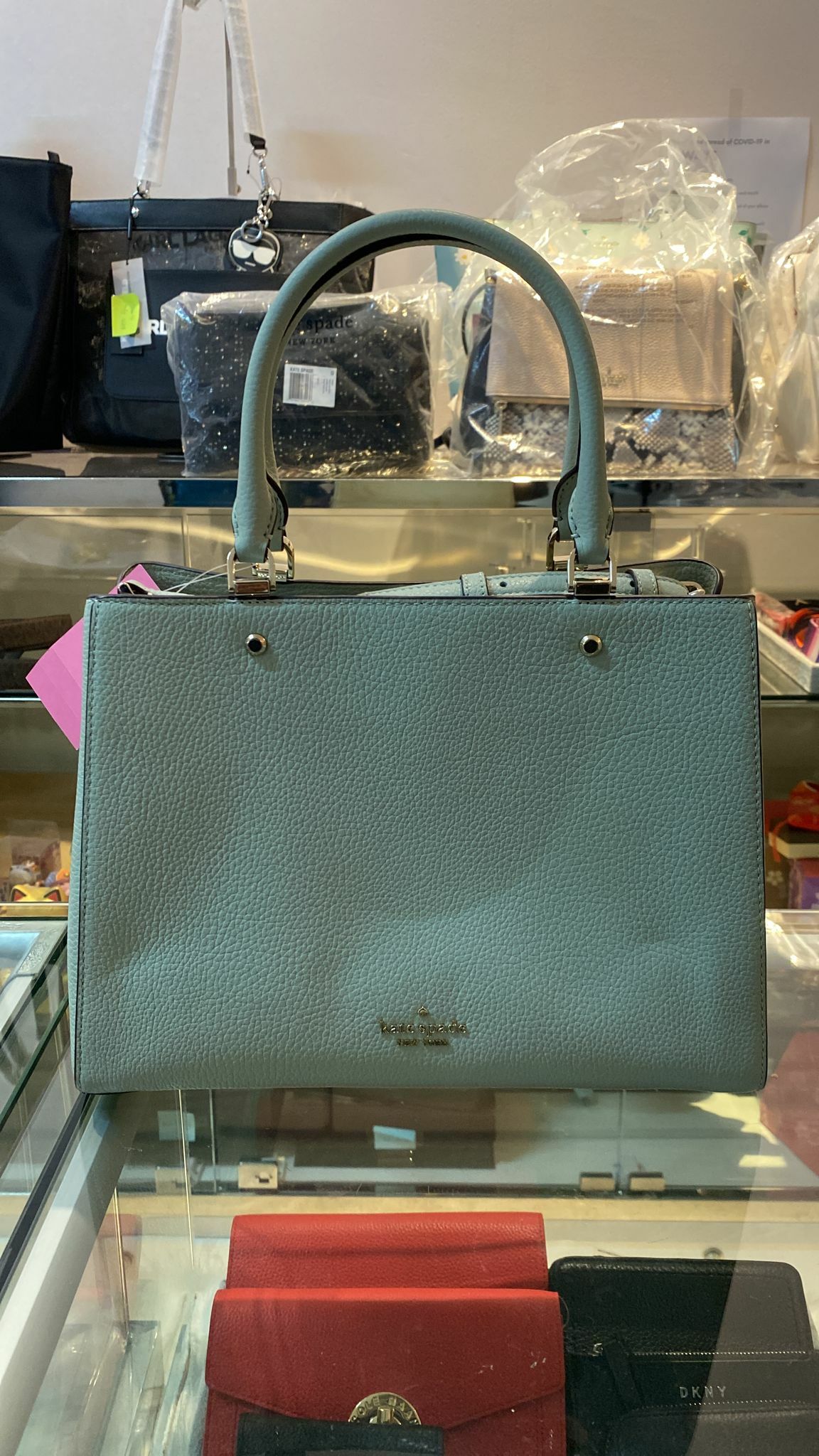 [S] KATE SPADE WKR00335 MD TRP CMP STCH PEBBLED LEATHER LIGHT PIST, 196021025402 (SKS22)