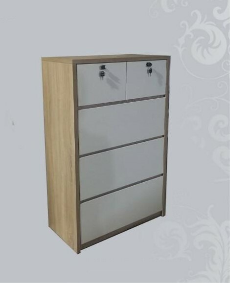 WP-08-BW5 白橡木色五桶櫃