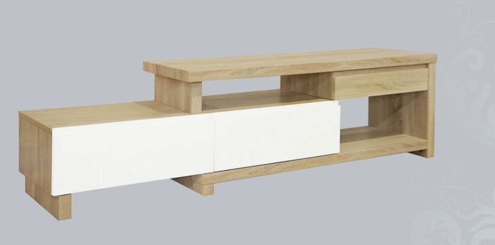 WP-09-BW48 4尺白橡木色伸縮地櫃