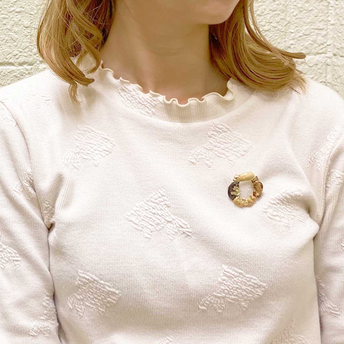 Palnart Poc 日本制三隻狗仔心口針