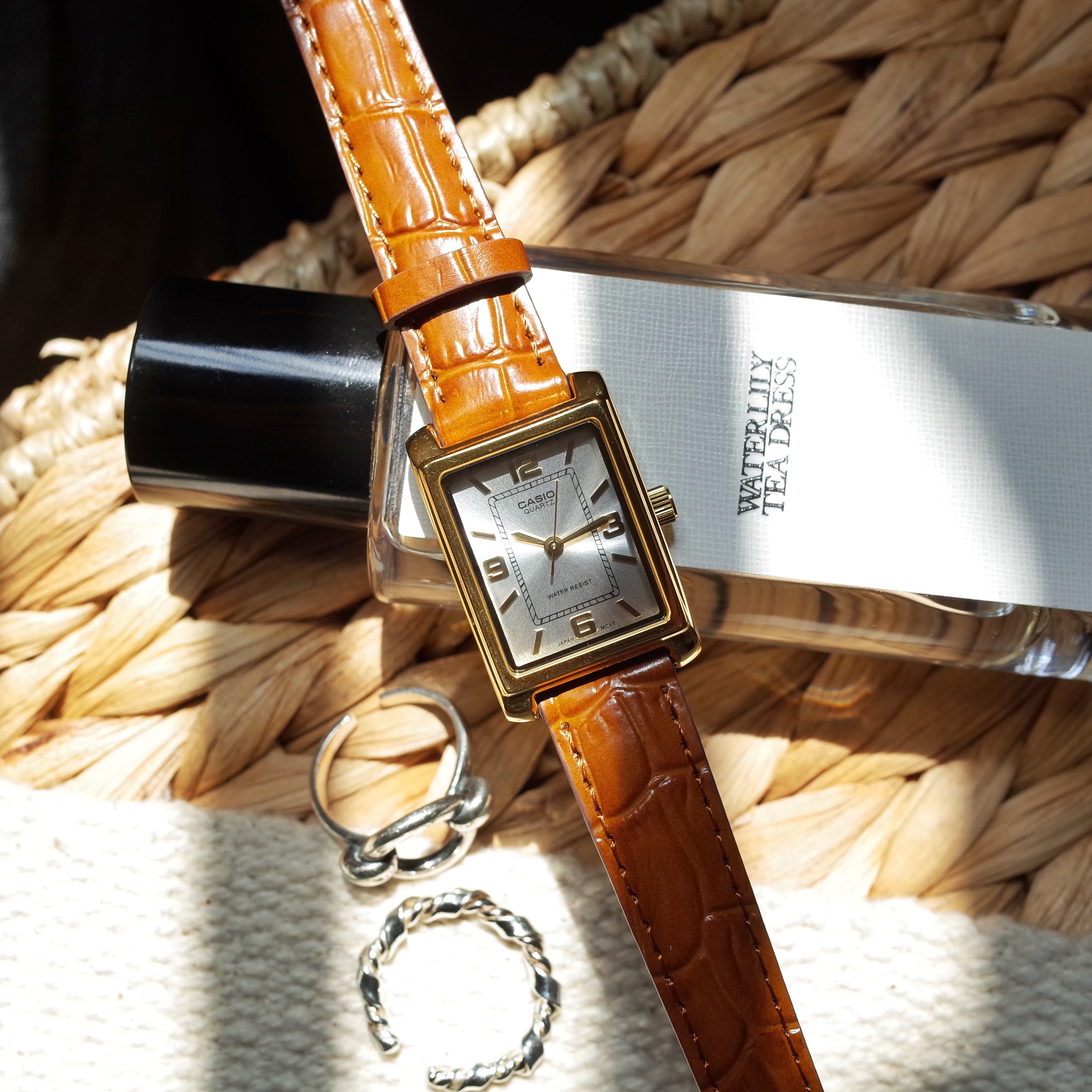 Casio LTP-1234GLL-7A 21mm Ladies Leather Strap Vintage Watch