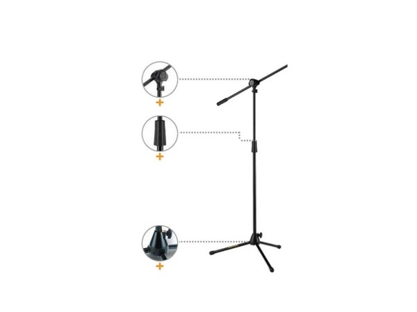 HERCULES - MS432B  海克力斯 麥克風架 舞台專用麥克風架 附麥克風夾頭 麥克風斜架