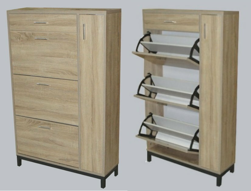 WP-05-ES32 白橡木色反板鞋櫃