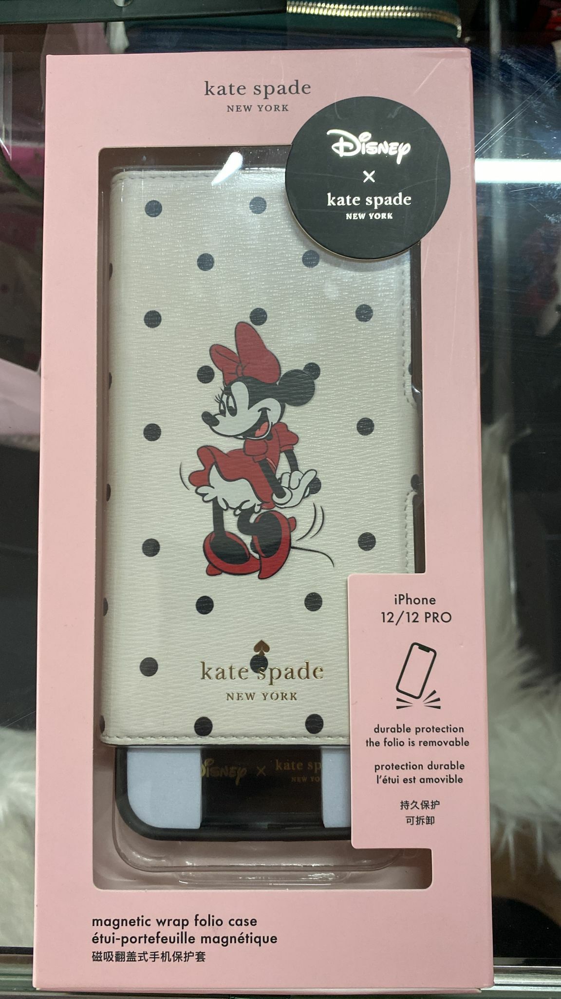 [S] KATE SPADE K4844 MULTI MINNIE IPHONE12/12 PRO DISNEY X KATE S, FINAL SALE, 767883263907 (SKS37)