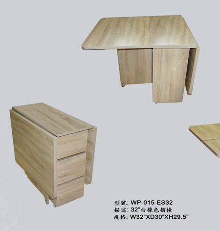 WP-015-ES32 白橡木色摺疊餐枱 雞翼枱