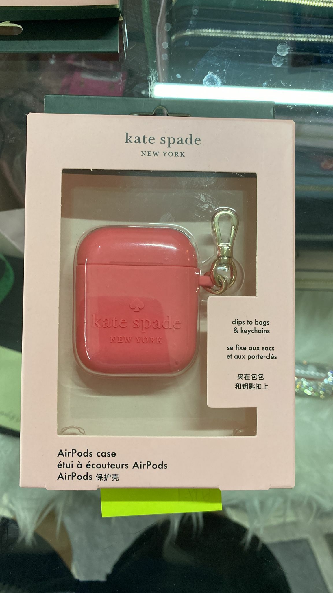 [S] KATE SPADE WIR00066 KSLOGOAIRPODCASE PANACHE PINK, 767883230800 (SKS42)