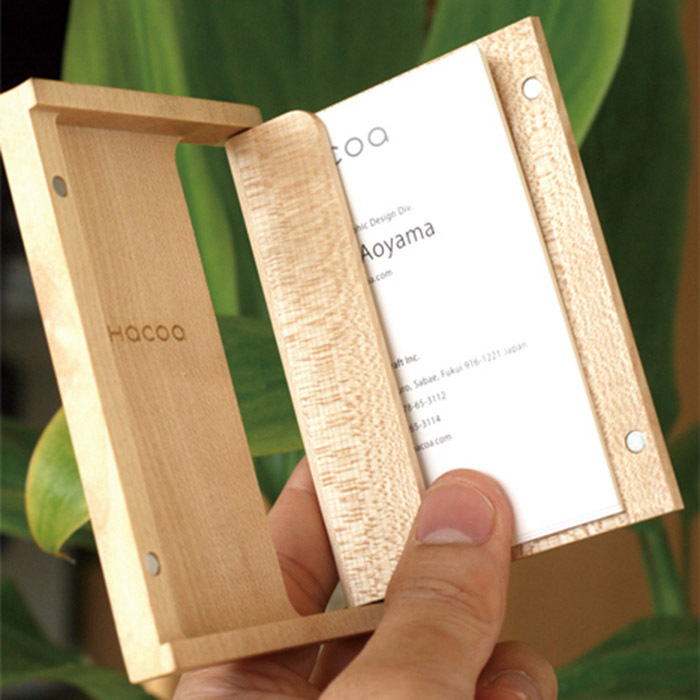 日本 HACOA｜原木名片盒