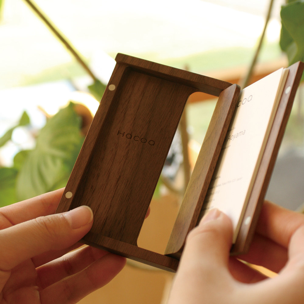 日本 HACOA｜原木名片盒
