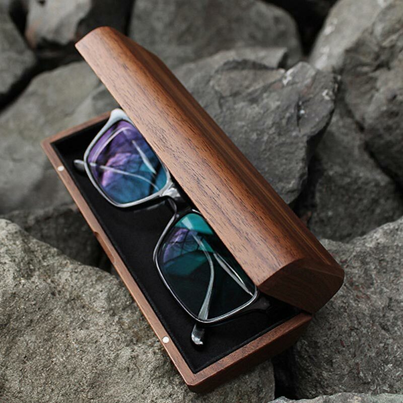 日本 HACOA｜經典原木眼鏡盒