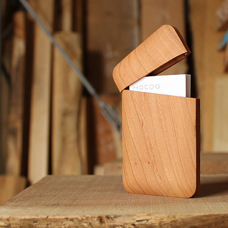 日本 HACOA｜原木紳士名片盒